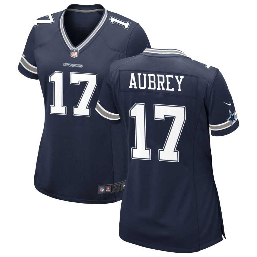 Women%27s Dallas Cowboys #17 Brandon Aubrey Limited Navy Vapor Untouchable Jersey Dzhi
